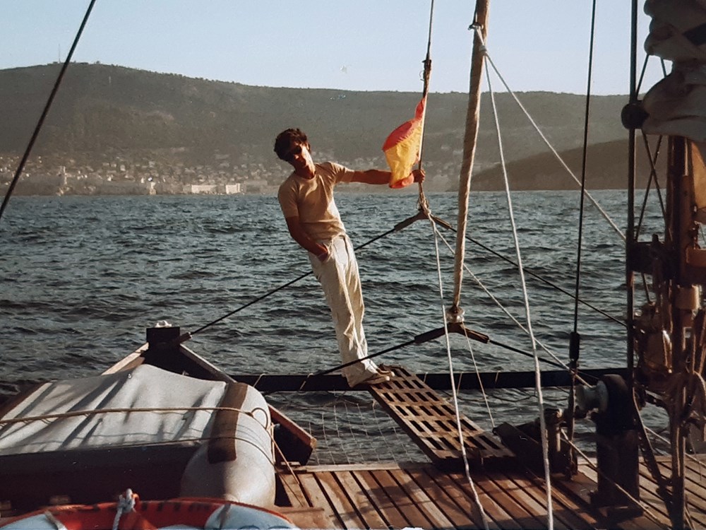 Alvaro Macchi u plovidbi pred Azurnom obalom